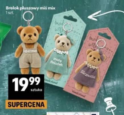 Brelok pluszowy miś