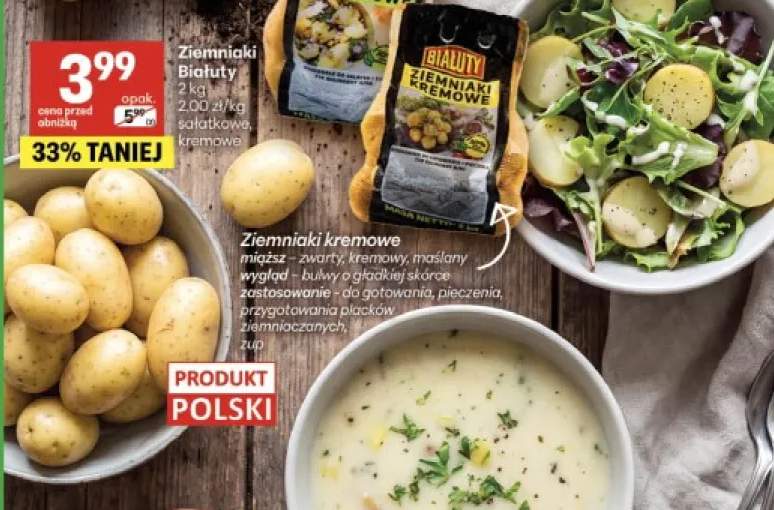 Ziemniaki sałatkowe polskie Białuty +1 wariant