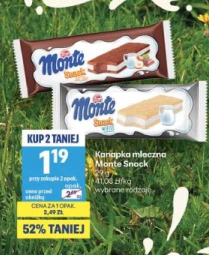 Kanapka mleczna Monte Snack White +1 wariant