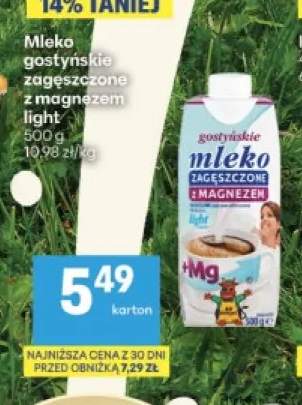 Mleko gostyńskie zagęszczone z magnezem light