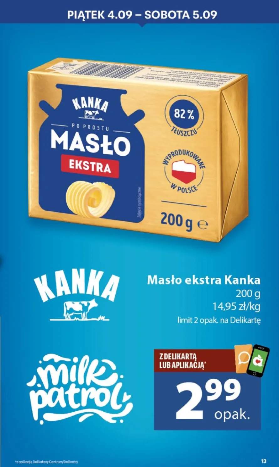 Masło ekstra Kanka