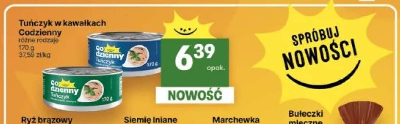 Tuńczyk w kawałkach w sosie własnym Codzienny +1 wariant