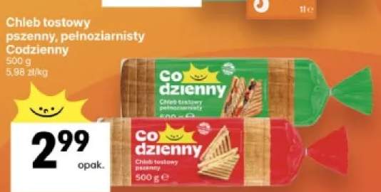 Chleb tostowy pszenny Codzienny +1 wariant