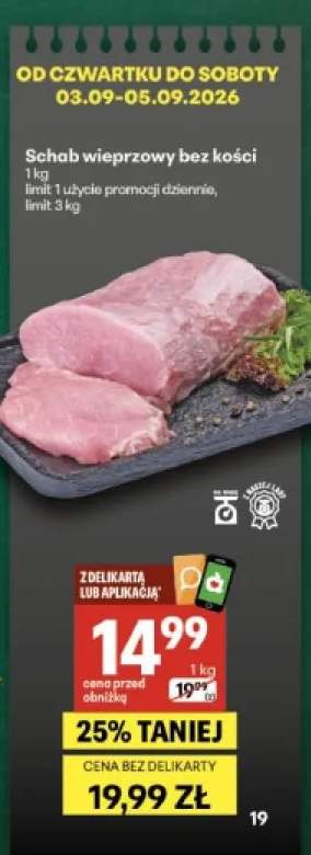 Schab wieprzowy bez kości