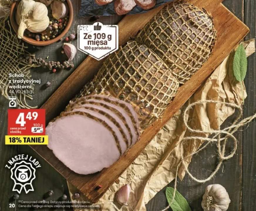 Schab z tradycyjnej wędzarni Szlachecka Wędzarnia