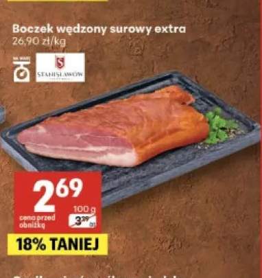 Boczek wędzony surowy extra Stanisławów