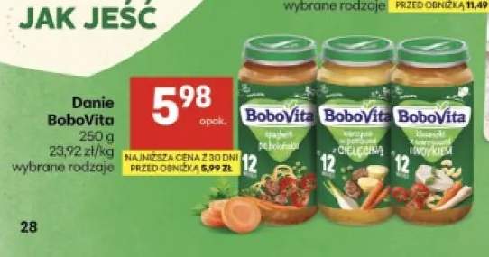 Danie spaghetti po bolońsku BoboVita +2 warianty