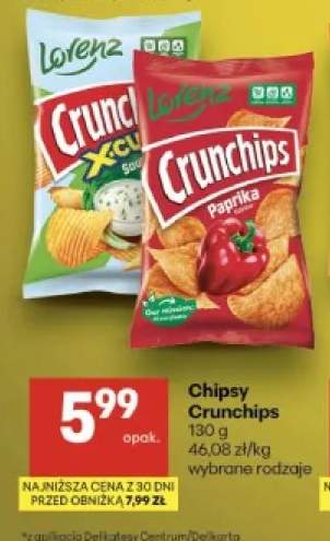 Chipsy Crunchips X-Cut Sour Cream +1 wariant