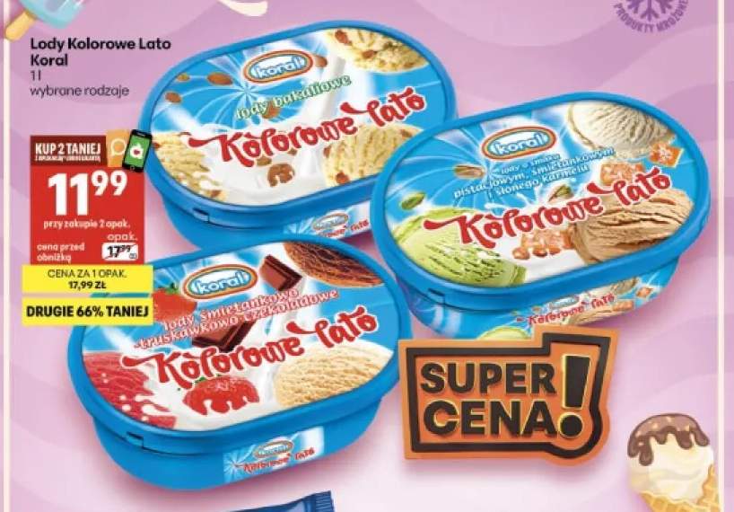 Lody bakaliowe Kolorowe Lato +2 warianty
