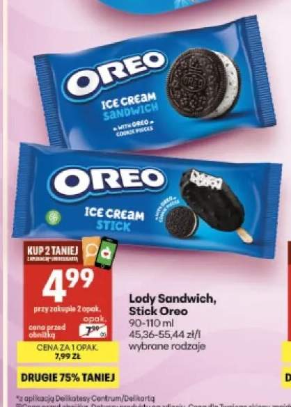 Lody Sandwich Oreo +1 wariant