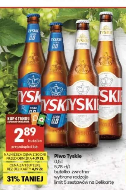 Piwo bezalkoholowe Tyskie +1 wariant