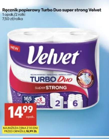 Ręcznik papierowy Turbo Duo super strong Velvet