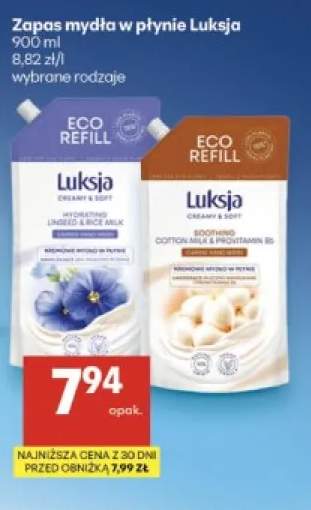 Zapas mydła w płynie Luksja