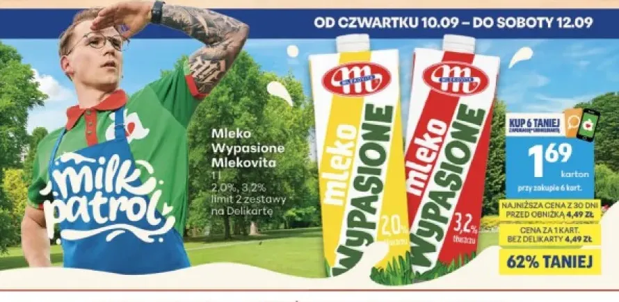 Mleko Wypasione Mlekovita 2,0% +1 wariant