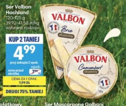 Ser brie aksamitny Valbon +1 wariant