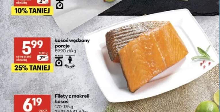 Łosoś wędzony porcje