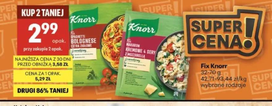 Fix Spaghetti Bolognese Extra Ziołowe Knorr +1 wariant