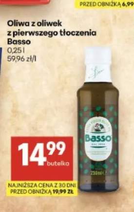 Oliwa z oliwek z pierwszego tłoczenia Basso