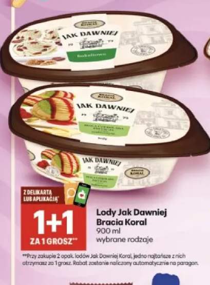 Lody Jak Dawniej bakaliowe Bracia Koral +1 wariant