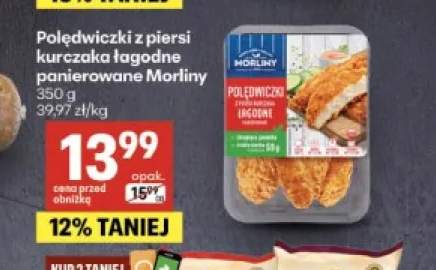 Polędwiczki z piersi kurczaka łagodne panierowane Morliny