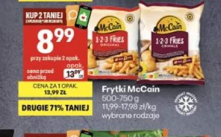 Frytki McCain 1-2-3 Fries Original +1 wariant