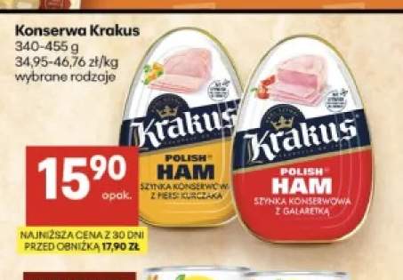 Konserwa Krakus Szynka konserwowa z piersi kurczaka +1 wariant