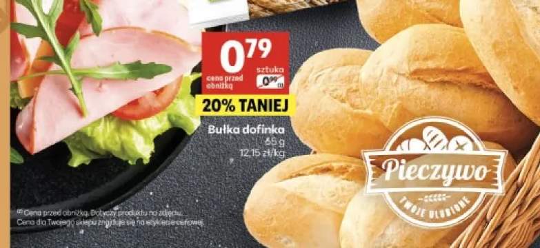 Bułka dofinka Pieczywo Twoje Ulubione