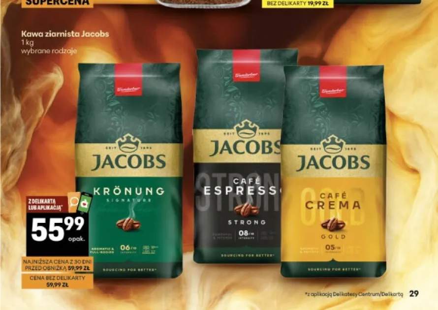Kawa ziarnista Jacobs Krönung +2 warianty