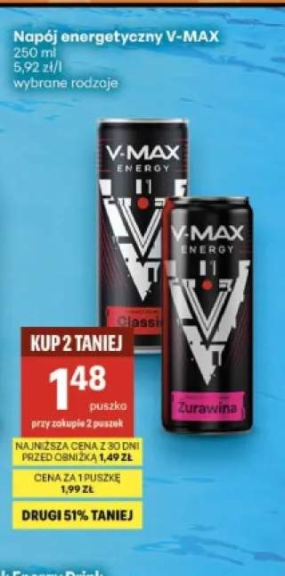 Napój energetyczny V-MAX Classic +1 wariant