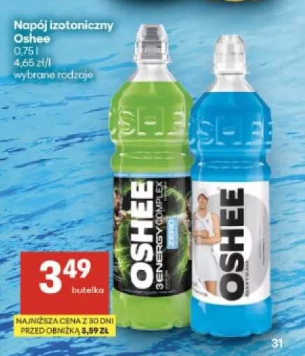 Napój izotoniczny Oshee Energy Complex Zero +1 wariant