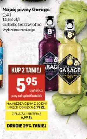 Napój piwny Garage Hardcore Lemon & Lime Shock +1 wariant