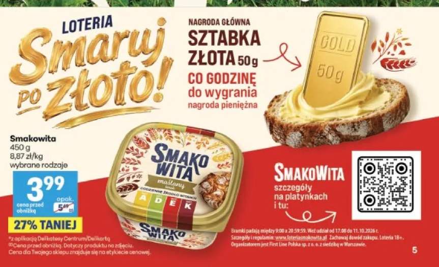 Margaryna Smakowita maślany smak