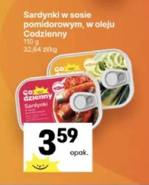 Sardynki w sosie pomidorowym Codzienny +1 wariant