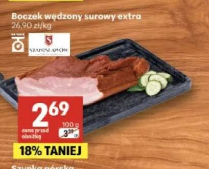 Boczek wędzony surowy extra Stanisławów
