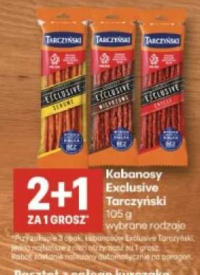 Kabanosy Exclusive serowe Tarczyński +2 warianty