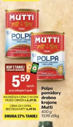 Polpa pomidory drobno krojone Mutti