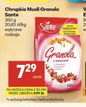 Chrupkie musli granola Sante