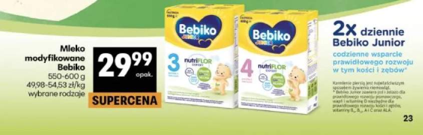 Mleko modyfikowane Bebiko Junior 3 +1 wariant