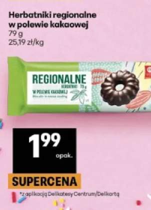 Herbatniki regionalne w polewie kakaowej