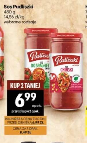Sos do spaghetti oryginalny Pudliszki +1 wariant