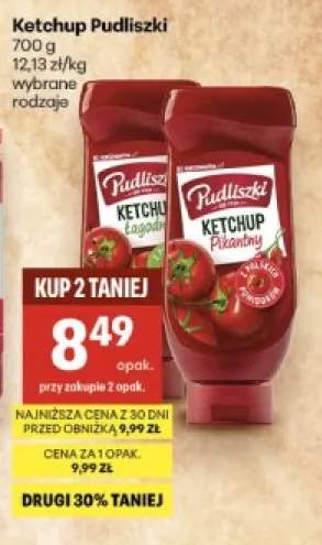 Ketchup łagodny Pudliszki +1 wariant