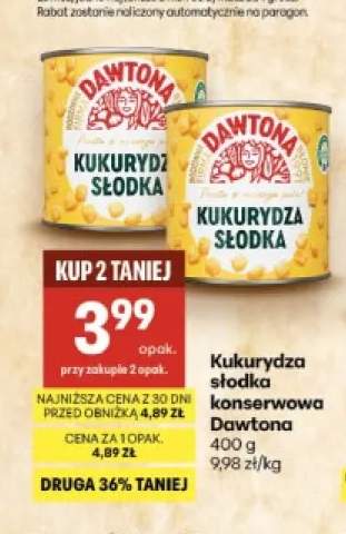 Kukurydza słodka konserwowa Dawtona