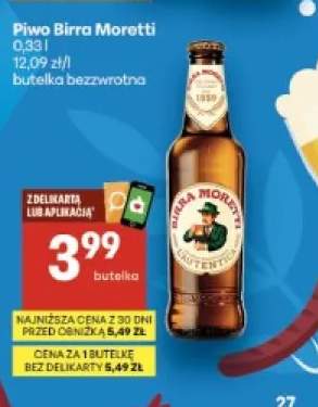 Piwo Birra Moretti