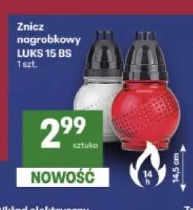 Znicz nagrobkowy Luks 15 Bs