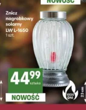 Znicz nagrobkowy solarny Lw L-1650