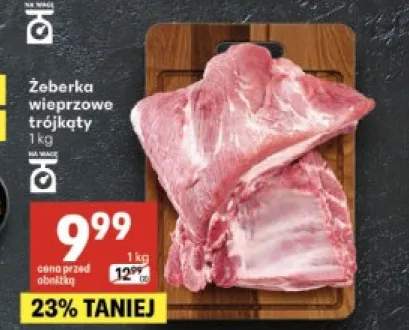 Żeberka wieprzowe trójkąty