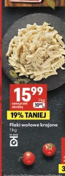 Flaki wołowe krojone
