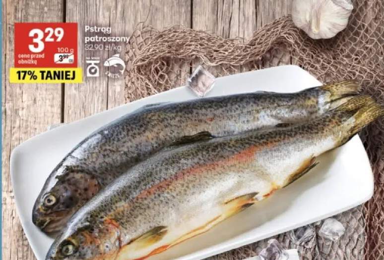 Pstrąg patroszony