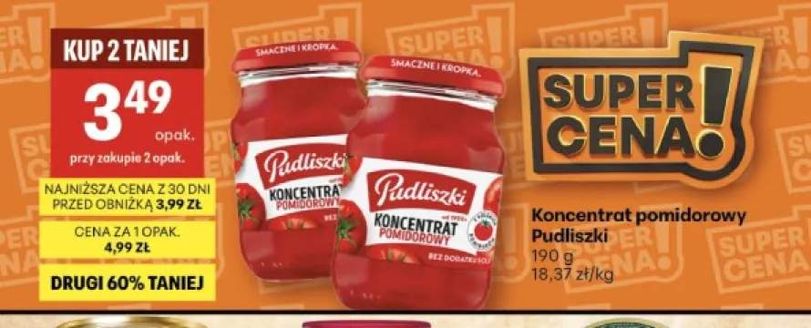 Koncentrat pomidorowy Pudliszki