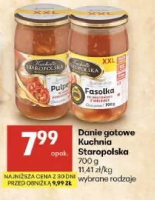 Danie gotowe Kuchnia Staropolska pulpety w sosie pomidorowym +1 wariant